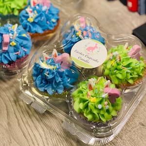 Easter Cupcake Candle | Spring Cupcake Candle | Gift Box | Pack or 4