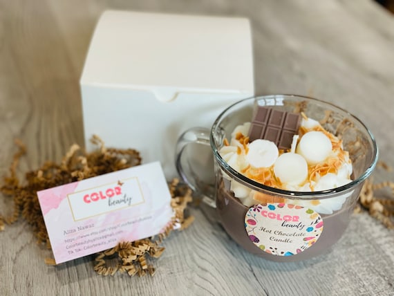 Hot Chocolate Candle | Holiday Candle Gift | Food candle | Christmas Candle | Winter Candle | Food | Coffee Lover Gift
