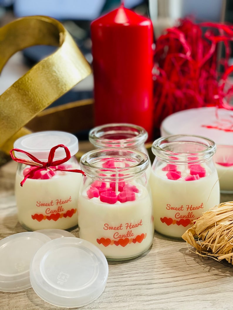 Mini Sweet Heart Candle Birthday Gift Dessert Lovers Etsy