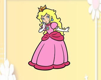 Download Princess Peach Svg Etsy