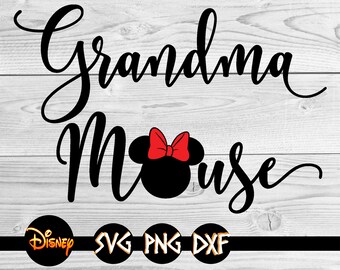 Grandma Minnie Svg Etsy