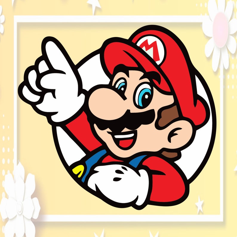 Download Mario svg dxf png Super Mario SVG DXFPNG Clipart Cricut | Etsy