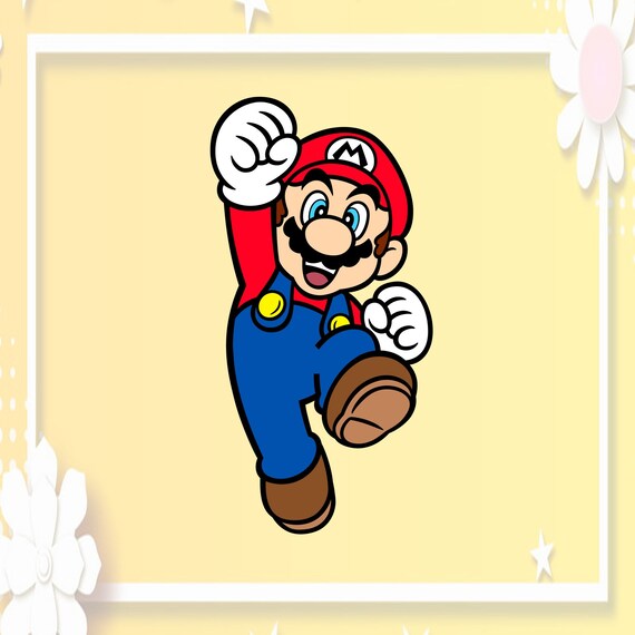 Download Mario Svg Dxf Png Super Mario Svg Dxfpng Clipart Cricut Etsy