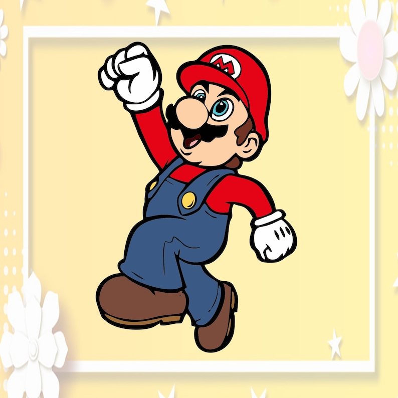 Download Mario svg dxf png Super Mario SVG DXFPNG Clipart Cricut | Etsy