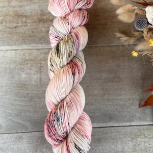 Hand-dyed wool in ZORA Fingering Merino, Merino nylon, DK Merino, or Lace Mohair and silk