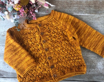 18 patrons pour tricoter un gilet pour bébé - Marie Claire