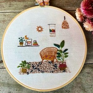 EMBROIDERY tutorial pattern in PDF format Boho Decor