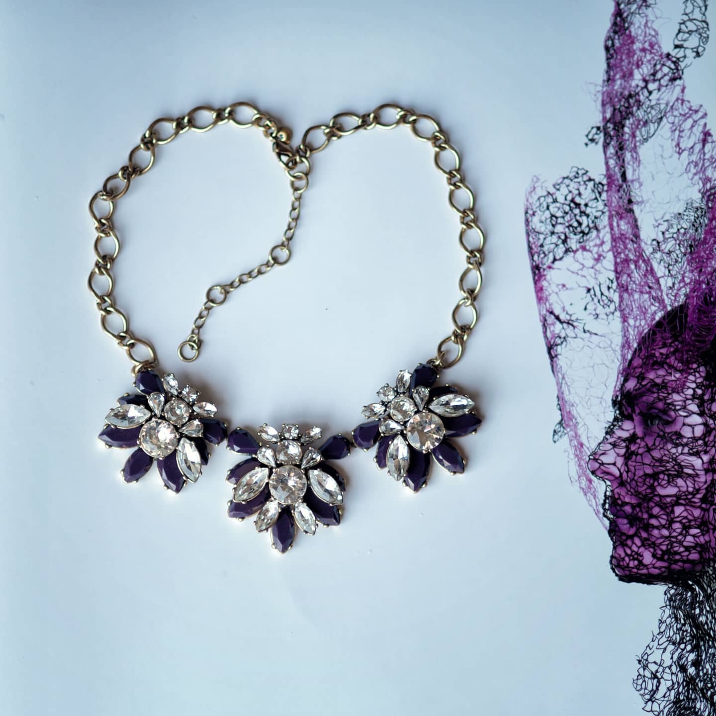 Crystal Wreath Statement Necklace | Bib | Chocker | Collar