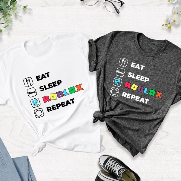 Roblox Shirt, Gamer Gifts, Eat Sleep Roblox Repeat Shirt, Roblox Shirt For Kids, Streamer Tee, Roblox Lover Shirt, Birthday Gamer Gift