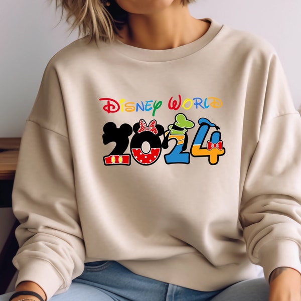 Disneyland Trip, 2024 Disney Family Sweatshirt, Adult Kids Disneyworld, Disney Sweatshirt, Disneyland Shirt