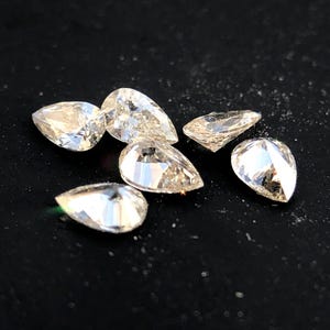 2x3 MM Diamante Naturale Lotto Di 6 Pezzi, Diamante Sfuso, Uso Per Orecchini/Anello/Pendente/Bracciale, Diamante Da 0,40 Carati, Chiarezza SI 1, Colore G