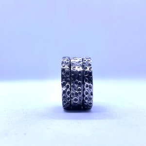 925 Sterling Silver Unique Wedding Band hammered Surface Texture, Ideal Ring for Marriage Proposal, Artisan Jewellery Band Ring.