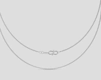 女性用細幅プラチナ＆ローズゴールドチェーン JL PT CH 954