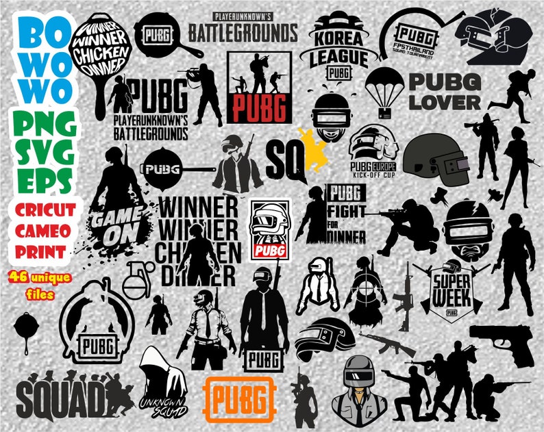 Download PUBG svg cutting files came cricut t shirt print 46 files ...