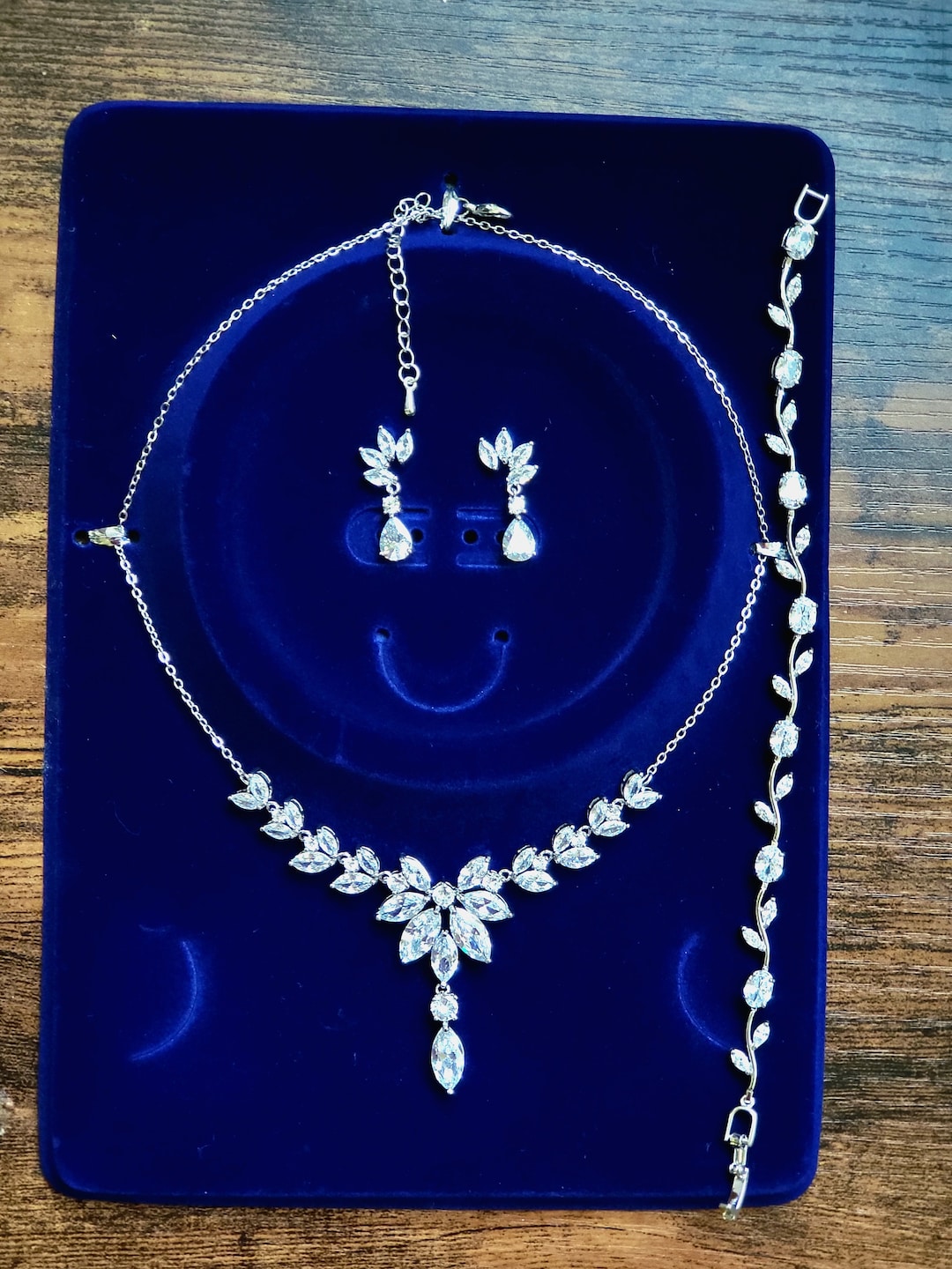 Silver Bridal Jewelry Set for Bride, Bridal Jewelry Set for Bride