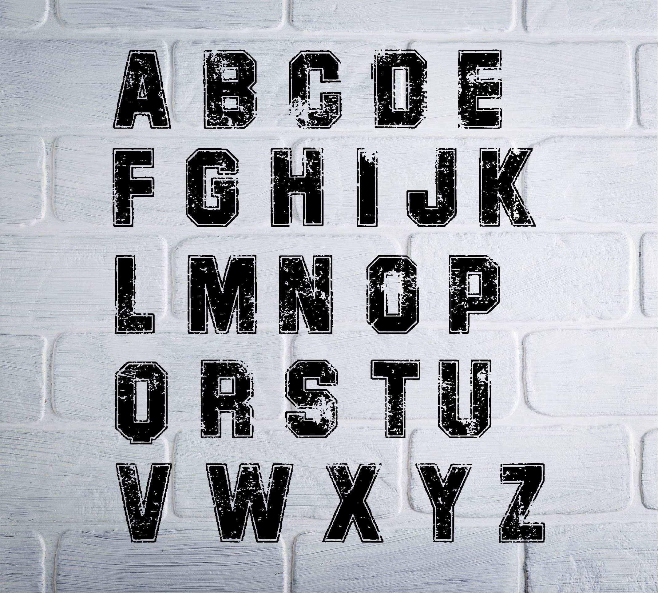 Campus ALPHABET SVG Campus Font Svg instantly downloaded Etsy.de