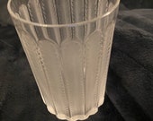Lalique opalescent vase tall tumbler model 39 JAFFA 39