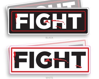 FIGHT TRUMP VANCE 2024 Bumper Sticker | Vinyl Sticker |  Decal