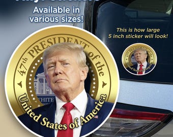 Trump Vance 2024 Vinyl Sticker - Bumper/Window - Made in USA