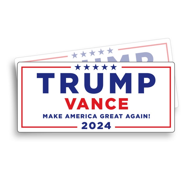 Trump Vance Bumper Sticker Etsy