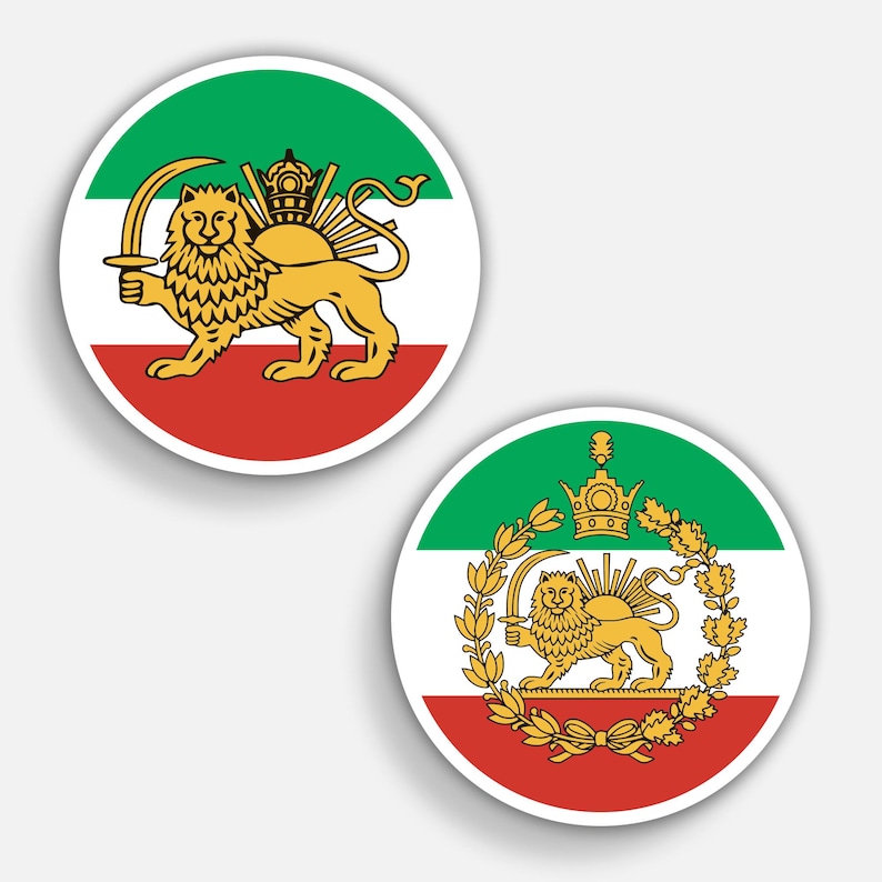 Persian Lion Vinyl Sticker: Iranian Pride Decal image 1