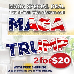 MAGA TRUMP VANCE 2024 Bumper Stickers, Vinyl Stickers, Window Stickers, Decals