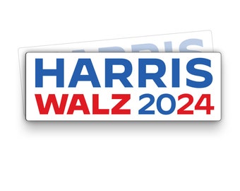 HARRIS WALZ 2024 | Bumper Stickers | Decals | Vinyl | Water-resistant