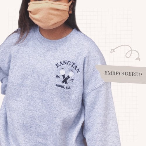 embroidered lightstick sweatshirt