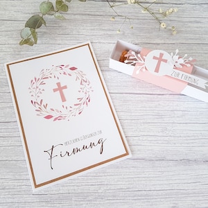Geschenkset Geldgeschenk Firmung, Geschenk Reagenzglas, Wunscherfüller, Glückwunschkarte Firmung