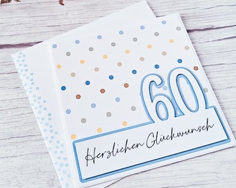 Geburtstagskarte, Karte zum Geburtstag, Runder Geburtstag Karte Mann,  Geburtstagskarte zum 18. 30. 40. 50. 60. 70. 80. Geburtstag