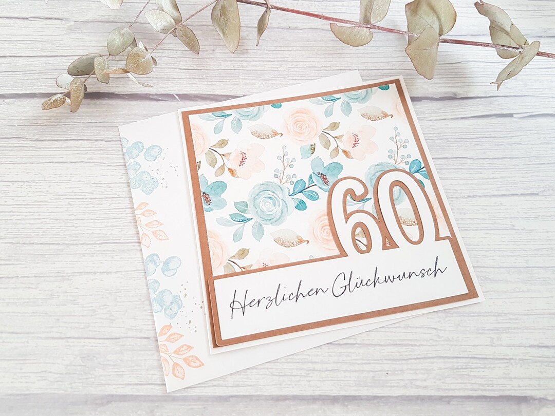 Karte zum Geburtstag, Karte Runder Geburtstag, Geburtstagskarte