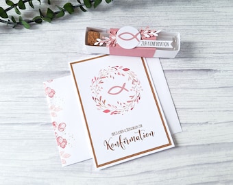 Geldgeschenk zur Konfirmation, Geschenkset, Wunscherfüller, Glückwunschkarte, Geldgeschenkbox, Konfirmationsgeschenk, Geschenkbox