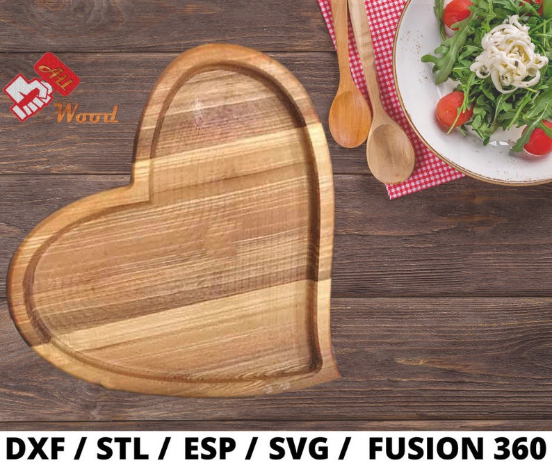 CNC file for wood/ serving plate cnc file/ stl serving plate/ Etsy