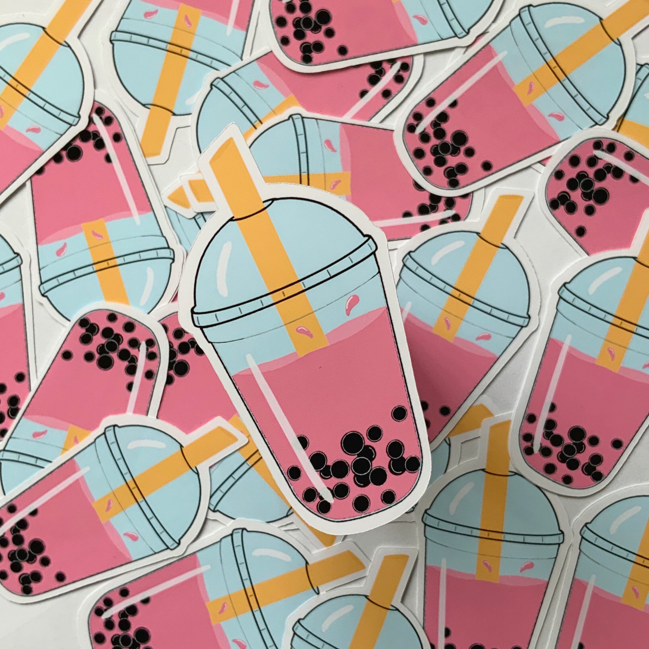 Boba Tea Sticker Bubble Tea Planner Sticker Bullet Journal Etsy