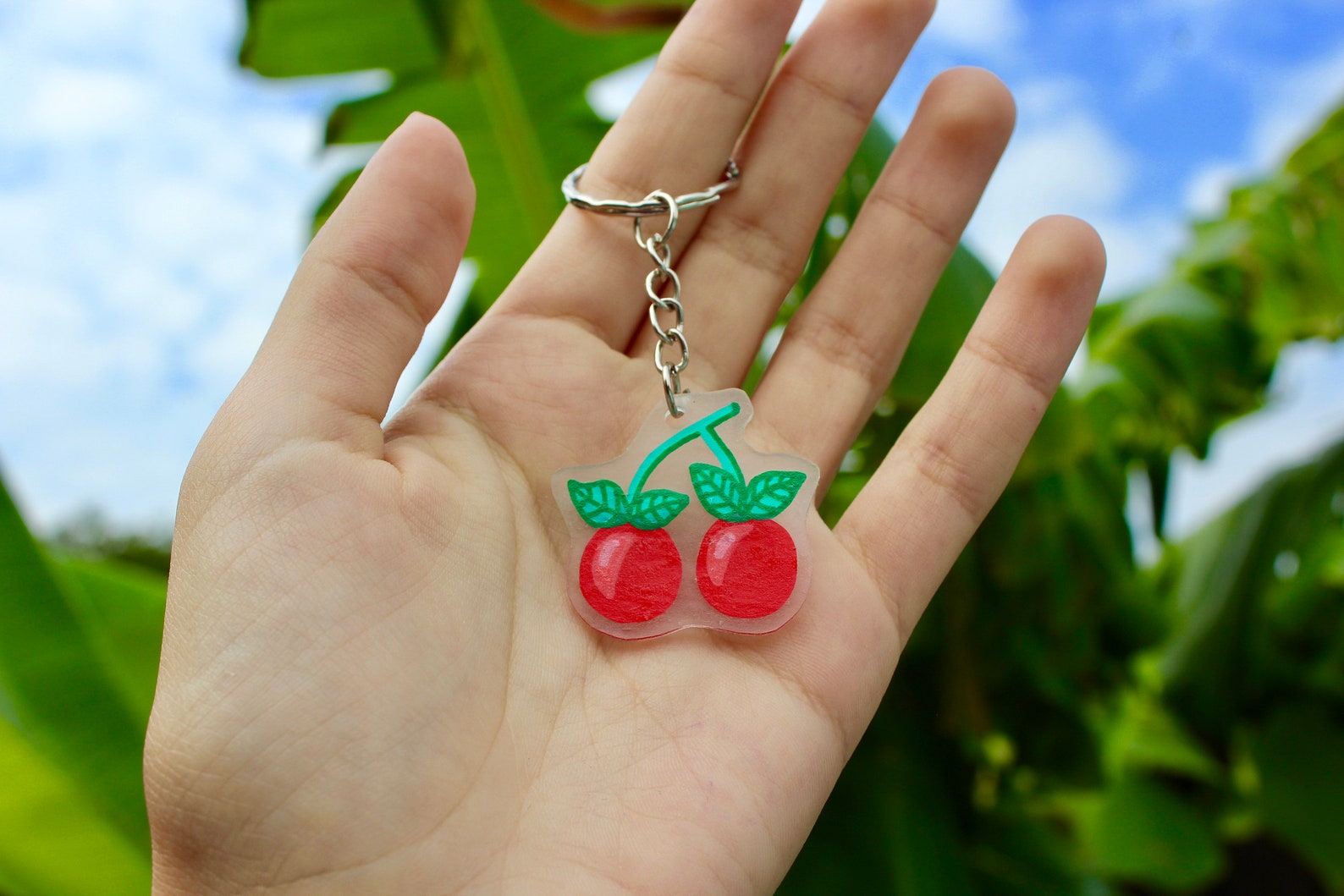 Cherry Keychain Etsy