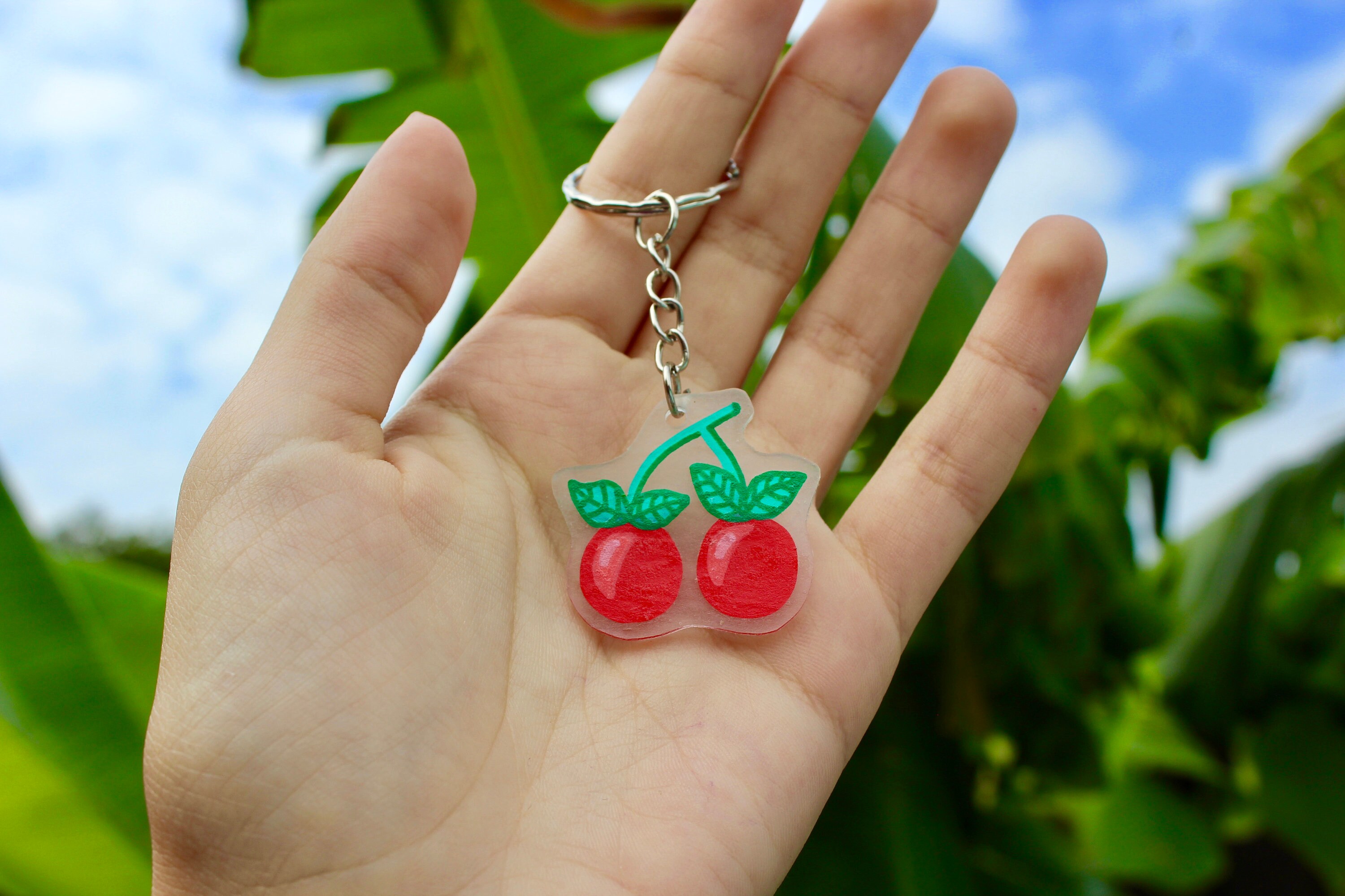 Cherry Keychain Etsy