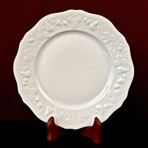 Wit porseleinen dinerbord – California Collection – Philippe Deshoulières – Gemaakt in Frankrijk, Vintage bord