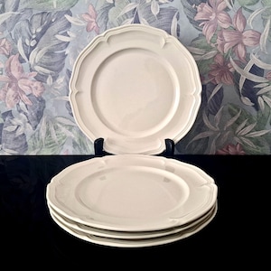 Saucière Villeroy & Boch Mettlach ivoire et or