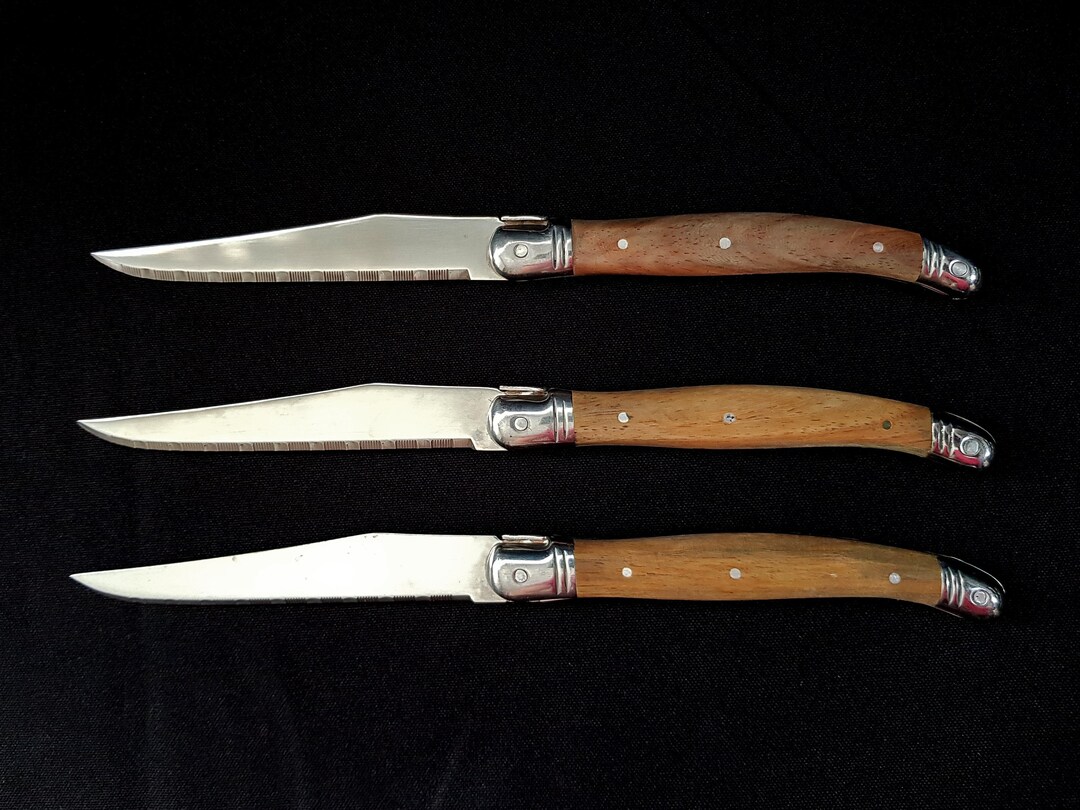 Set of Antique Knives Authentic French Vintage LAGUIOLE Steak Etsy
