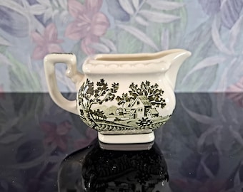 Small milk jug or creamer in Villeroy & Boch Rusticana green porcelain, vintage Germany