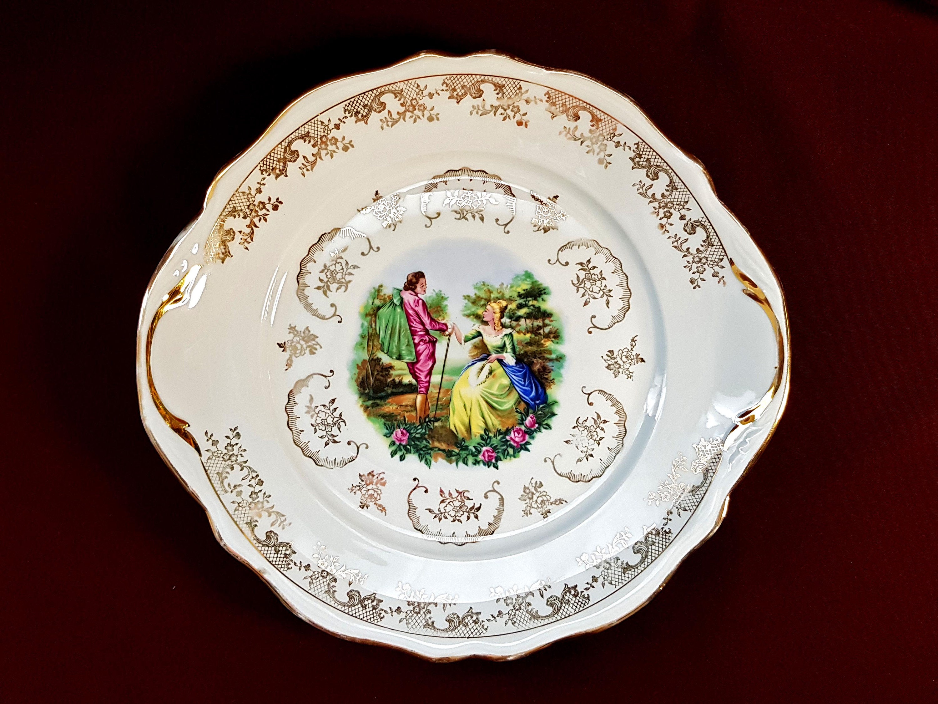 レア ヴィンテージ 磁器 LG Porcelaine dec a la main Lg limoges