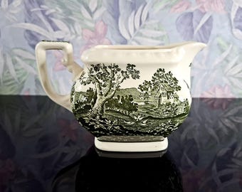 Villeroy & Boch Rusticana green porcelain milk jug or creamer, vintage Germany