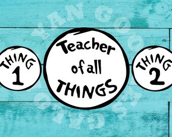 Download Thing 1 Thing 2 Svg Etsy