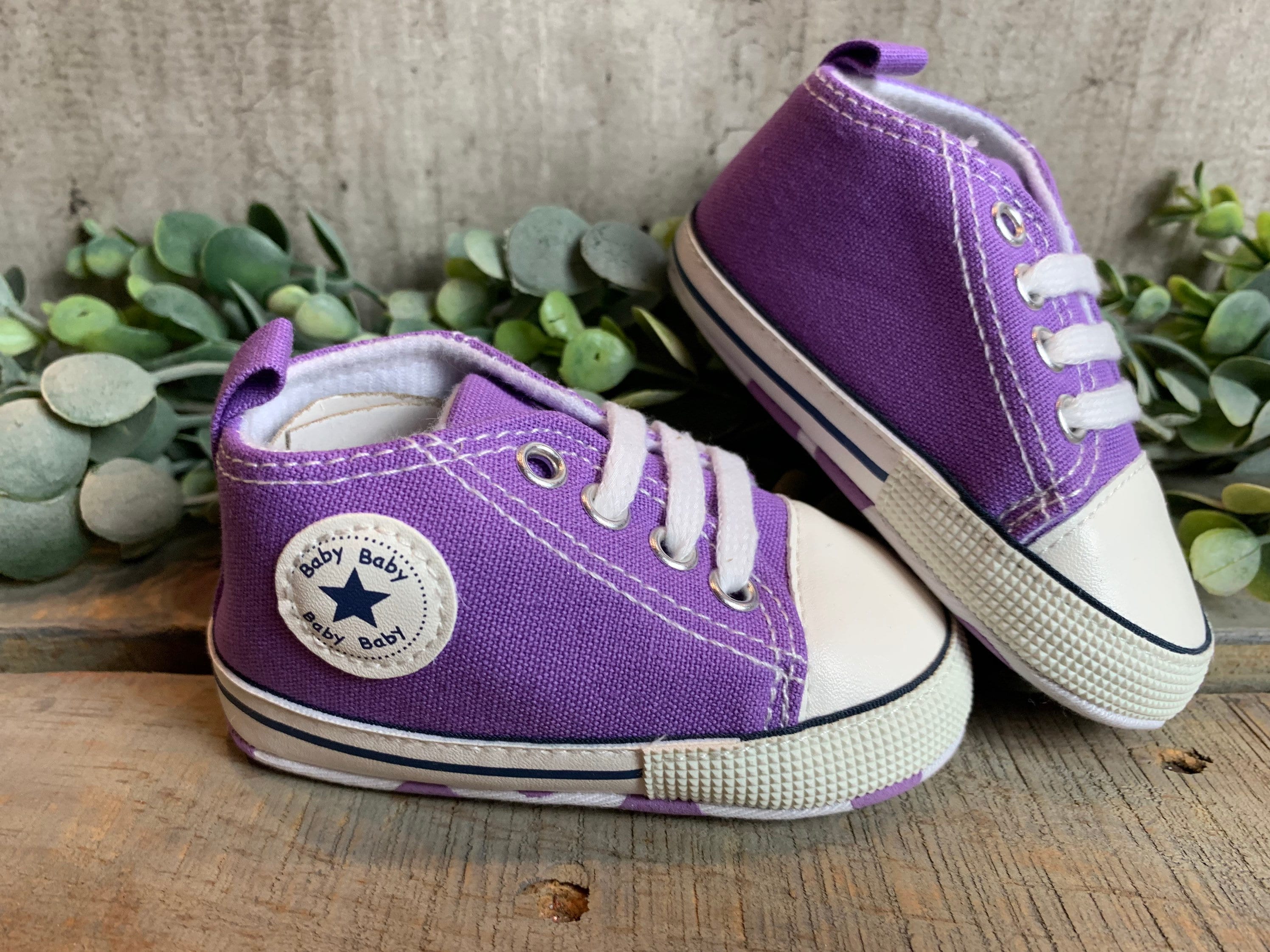 Baby High Top Sneakers Like Converse Babys 1st Shoes Etsy UK