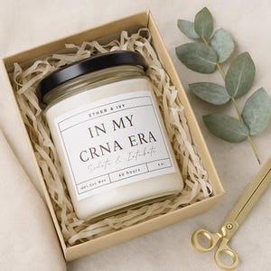 In My CRNA Era Soy Candle, Nurse Anesthetist. Anesthesia Gifts, CRNA Week Gift