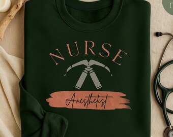 CRNA Laryngoscope Sweatshirt: Nurse Anesthetist Gift