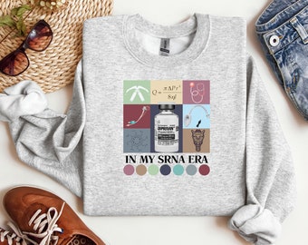 SRNA Era Crewneck Sweatshirt, Nurse Anesthetist Gift I CRNA School