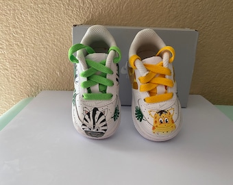 Custom Safari Jungle Shoes Custom Design Sizes 1c-5y