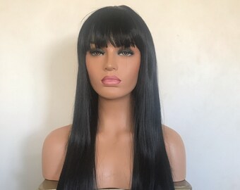 black wig etsy