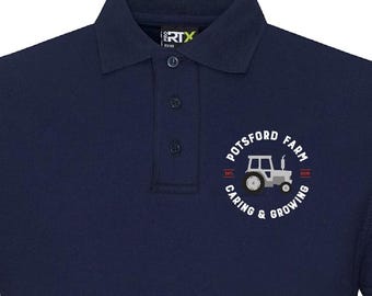 Potsford Farm Embroidered Polo shirt - Caring & Growing